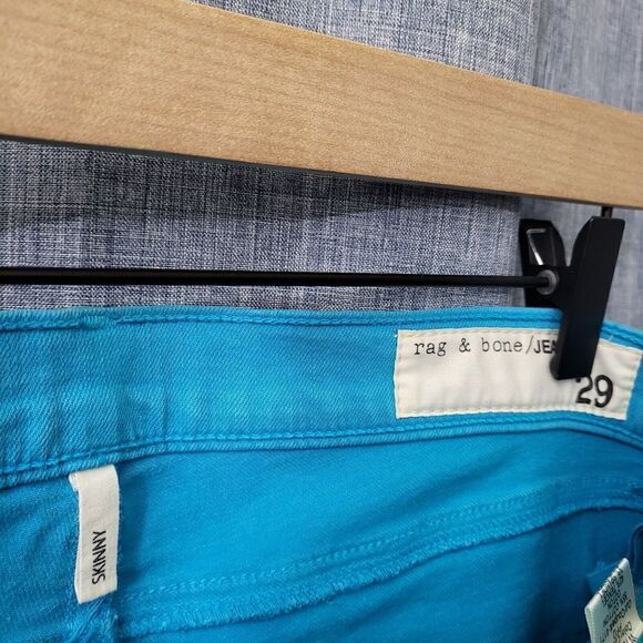 rag & bone Crop Skinny Electric Indiglo Jean Size 29 (8) - Picture 5 of 8